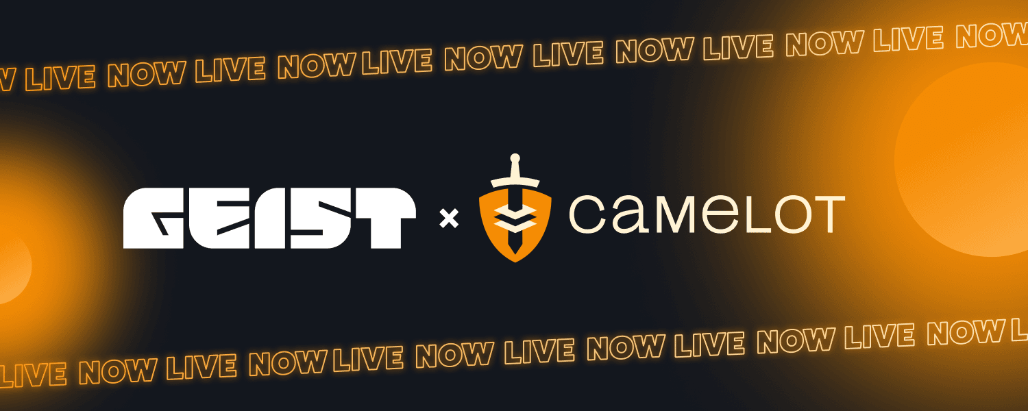 Camelot DEX Now Live on Geist